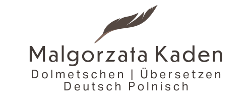 Logo MALGORZATA KADEN Dolmetschen / Übersetzen Deutsch Polnisch
